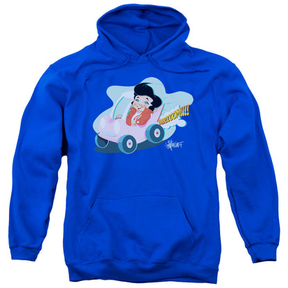Elvis Presley Speedway Mens Hoodie Royal Blue Officially Licensed