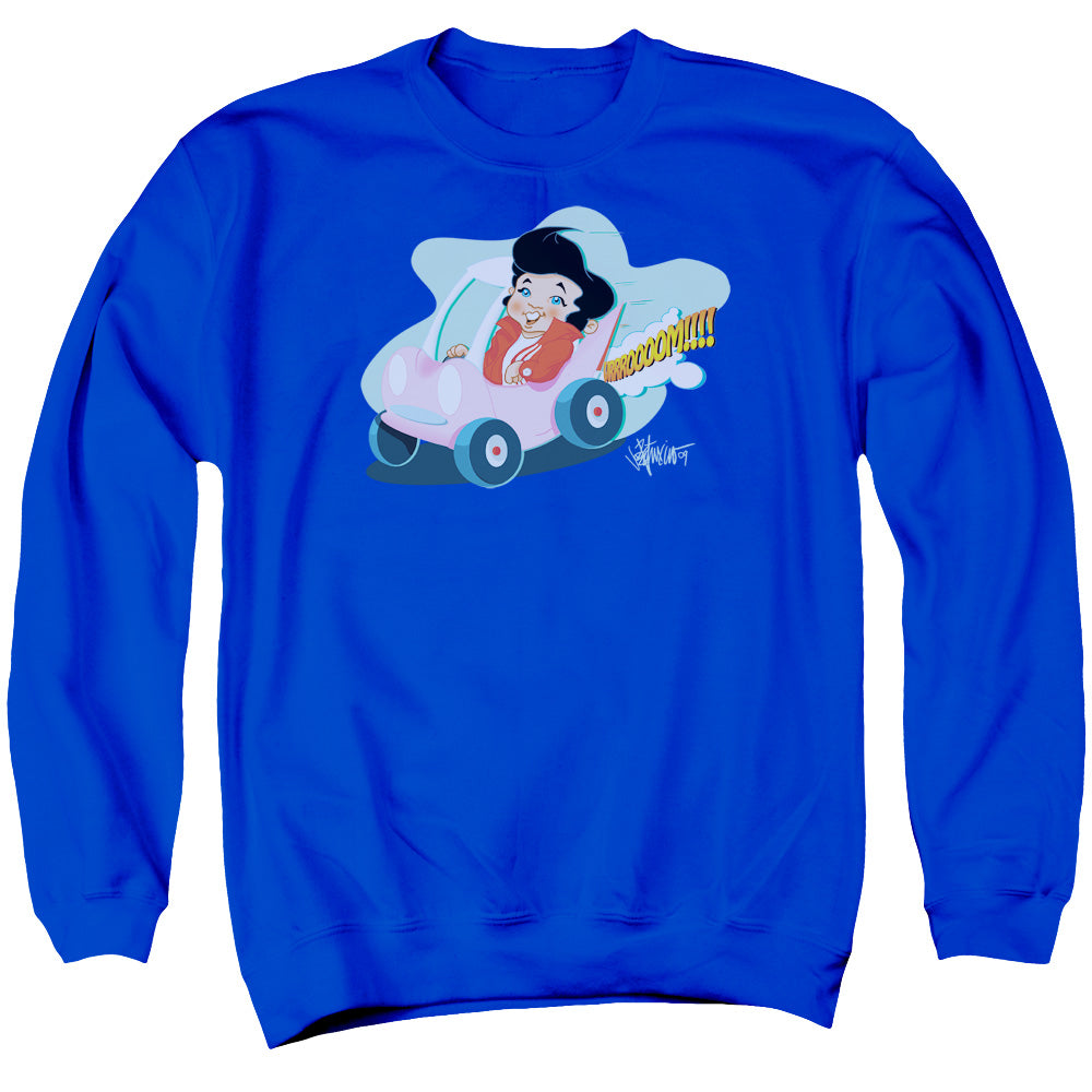 Elvis Presley Speedway Mens Crewneck Sweatshirt Royal Blue Officially Licensed
