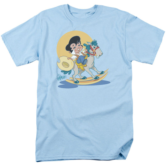 Elvis Presley Yip E Mens T Shirt Light Blue Officially Licensed