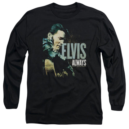 Elvis Presley Always The Original Mens Long Sleeve Shirt Black Officially Licensed Officially Licensed