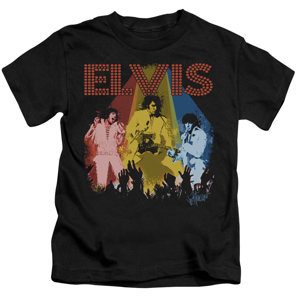 Elvis Presley Vegas Remembered Juvenile Kids Youth T Shirt Black Officially Licensed