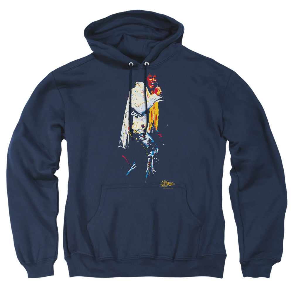Elvis Presley Yellow Scarf Mens Hoodie Navy Officially Licensed