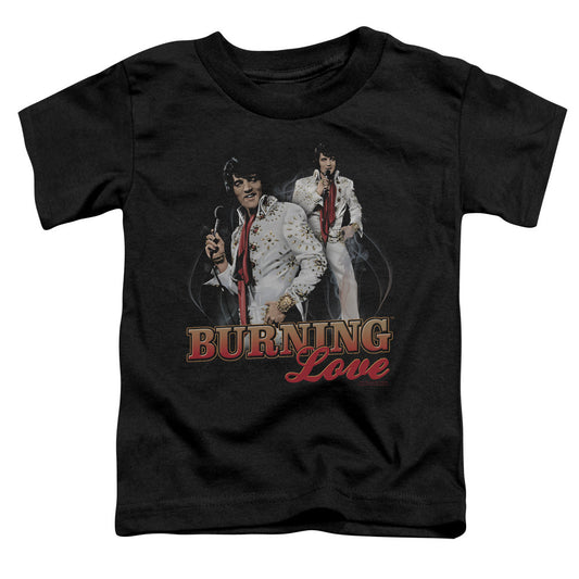 Elvis Presley Burning Love Toddler Kids Youth T Shirt Black Officially Licensed