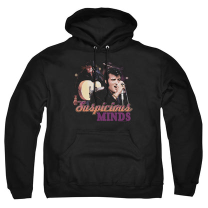 Elvis Presley Suspicious Minds Mens Hoodie Black Officially Licensed