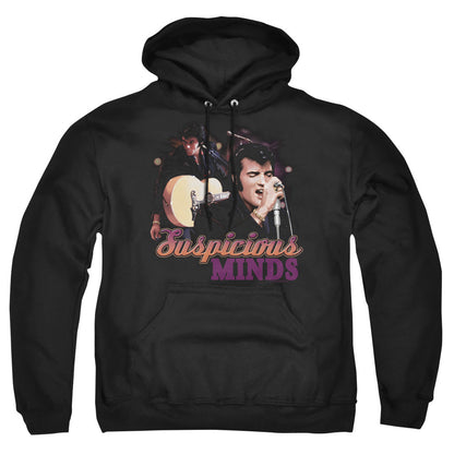 Elvis Presley Suspicious Minds Mens Hoodie Black Officially Licensed