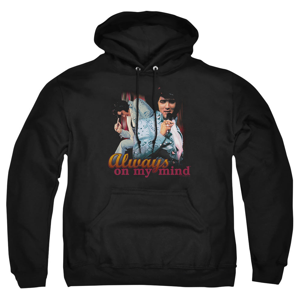 Elvis Presley Always On My Mind Mens Hoodie Black Officially Licensed