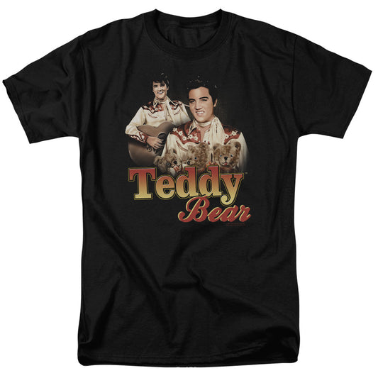 Elvis Presley Teddy Bear Mens T Shirt Black Officially Licensed