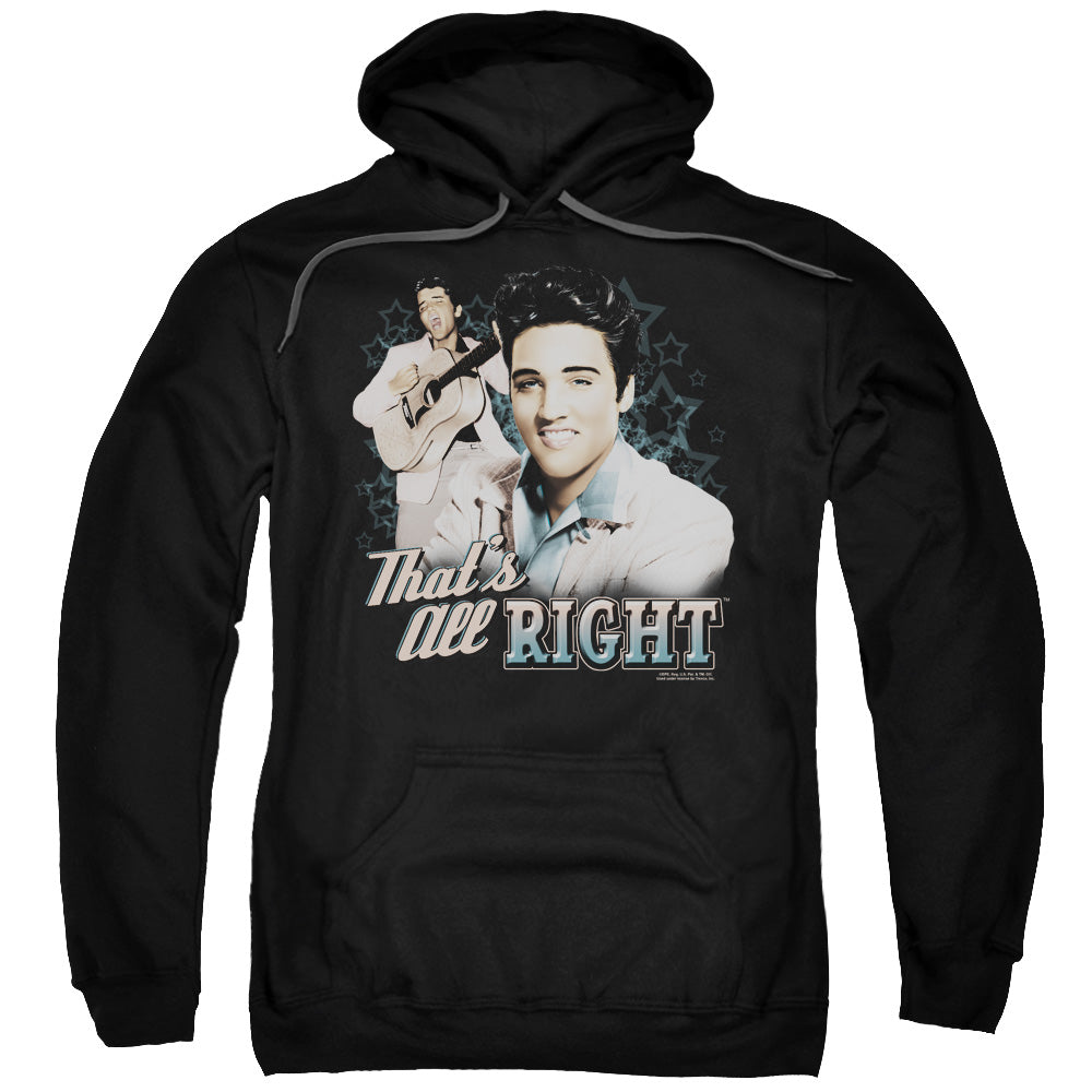 Elvis Presley Thats All Right Mens Hoodie Black Officially Licensed