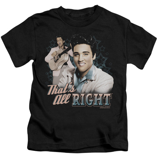Elvis Presley Thats All Right Juvenile Kids Youth T Shirt Black Officially Licensed