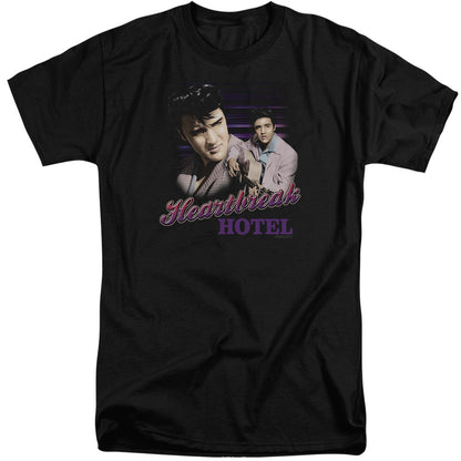 Elvis Presley Heartbreak Hotel Mens Tall T Shirt Black Officially Licensed