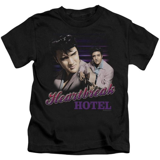 Elvis Presley Heartbreak Hotel Juvenile Kids Youth T Shirt Black Officially Licensed