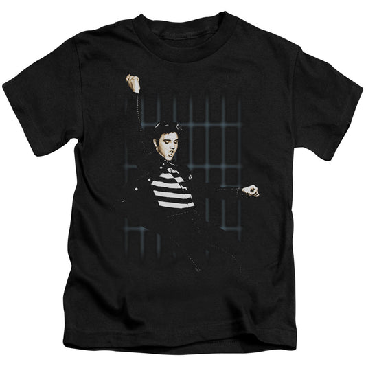 Elvis Presley Blue Bars Juvenile Kids Youth T Shirt Black Officially Licensed