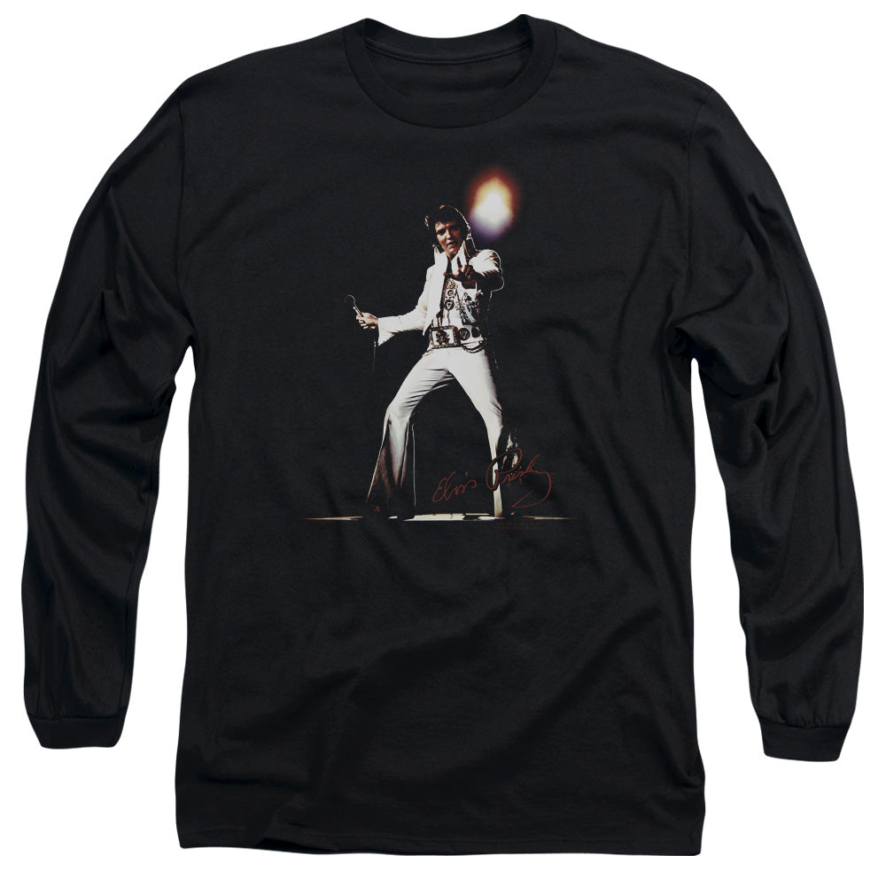 Elvis Presley Glorious Mens Long Sleeve Shirt Black Officially Licensed Officially Licensed