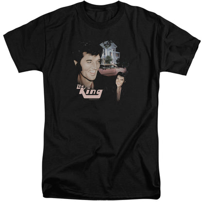 Elvis Presley Home Sweet Home Mens Tall T Shirt Black Officially Licensed
