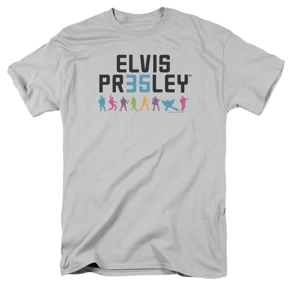 Elvis Presley 35 Mens T Shirt Silver Officially Licensed