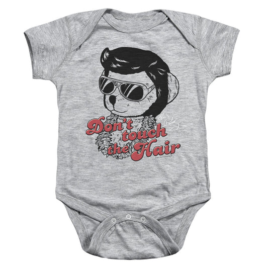 Elvis Presley Dont Touch the Hair Infant Baby Snapsuit Athletic Heather Officially Licensed
