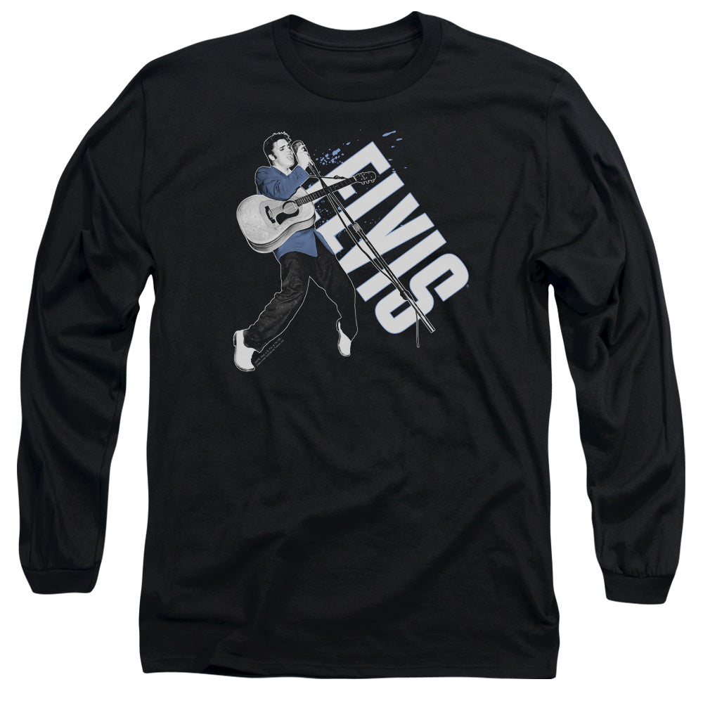Elvis Presley On His Toes Mens Long Sleeve Shirt Black Officially Licensed Officially Licensed