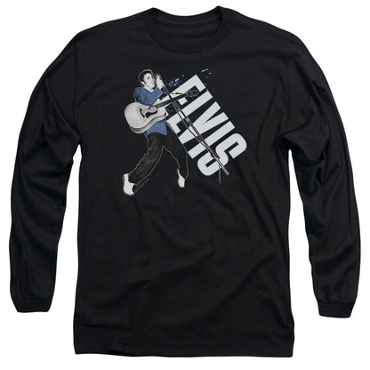 Elvis Presley On His Toes Mens Long Sleeve Shirt Black Officially Licensed Officially Licensed