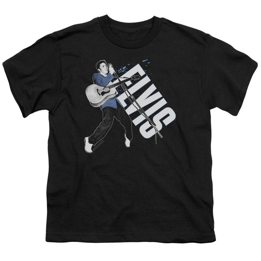 Elvis Presley on His Toes Kids Youth T Shirt Black Officially Licensed