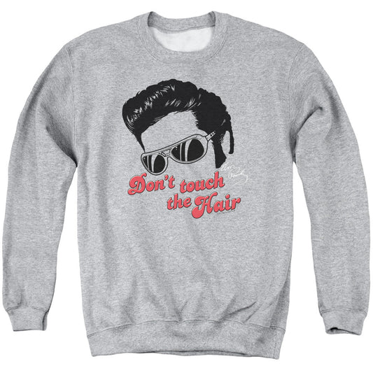 Elvis Presley Dont Touch The Hair 2 Mens Crewneck Sweatshirt Athletic Heather