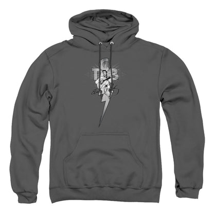 Elvis Presley Tcb Ornate Mens Hoodie Charcoal Officially Licensed