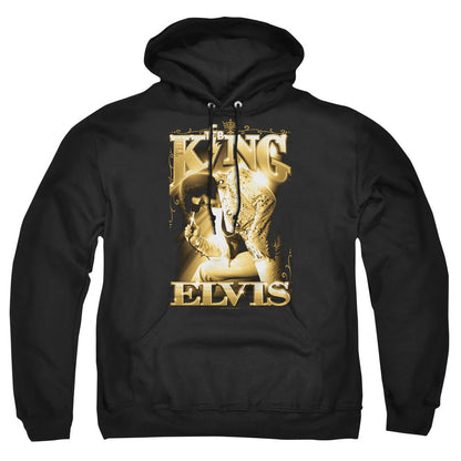 Elvis Presley The King Mens Hoodie Black Officially Licensed