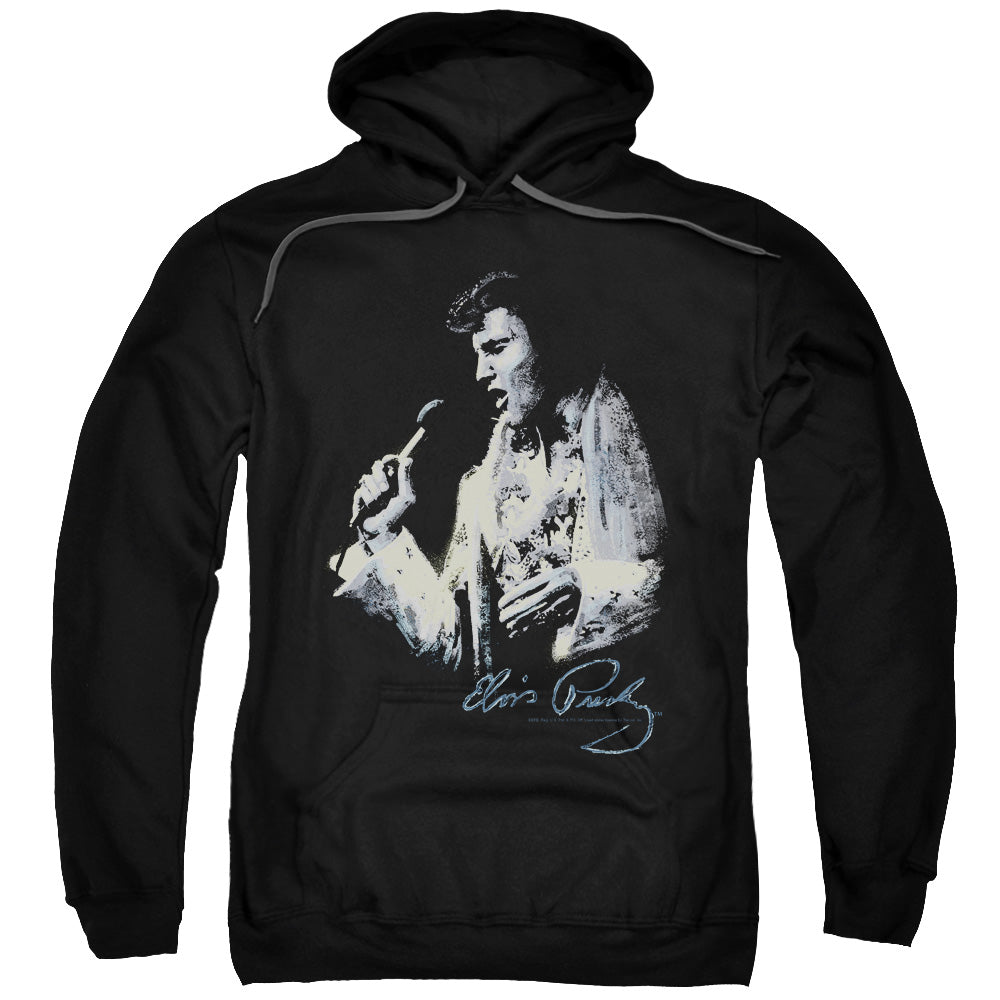 Elvis Presley Painted King Mens Hoodie Black Officially Licensed