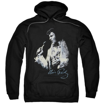 Elvis Presley Painted King Mens Hoodie Black Officially Licensed
