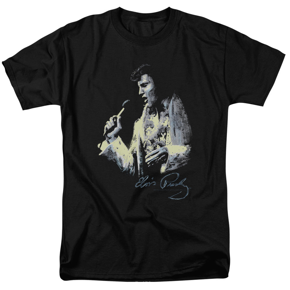Elvis Presley Painted King Mens T Shirt Black Officially Licensed