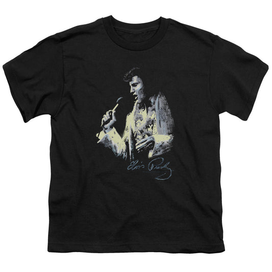 Elvis Presley Painted King Kids Youth T Shirt Black Officially Licensed