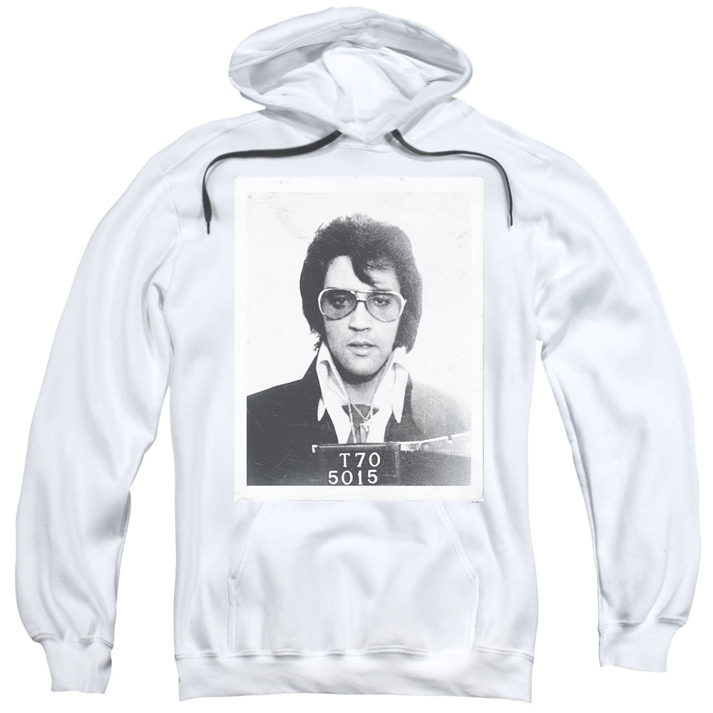 Elvis Presley Framed Mens Hoodie White Officially Licensed