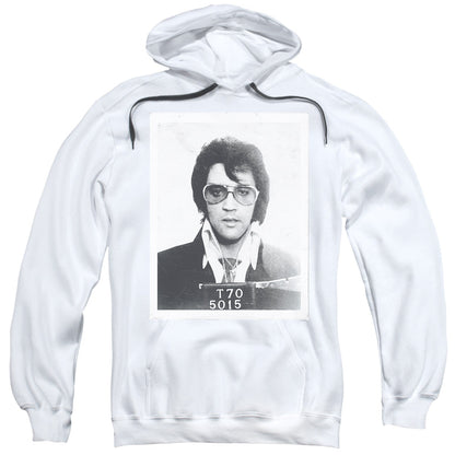 Elvis Presley Framed Mens Hoodie White Officially Licensed