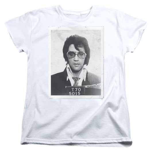 Elvis Presley Framed Womens T Shirt White Officially Licensed