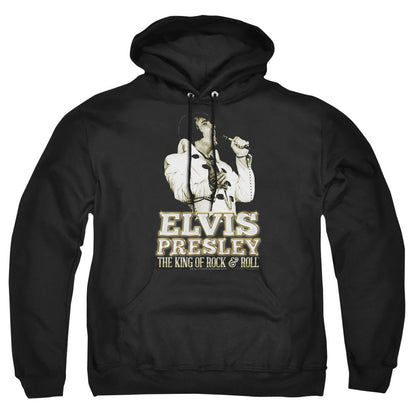 Elvis Presley Golden Mens Hoodie Black Officially Licensed