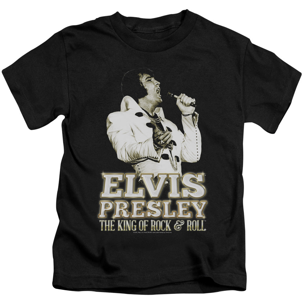 Elvis Presley Golden Juvenile Kids Youth T Shirt Black Officially Licensed