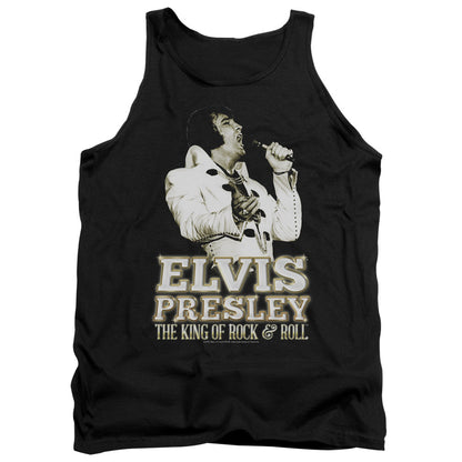 Elvis Presley Golden Mens Tank Top Shirt Black Officially Licensed