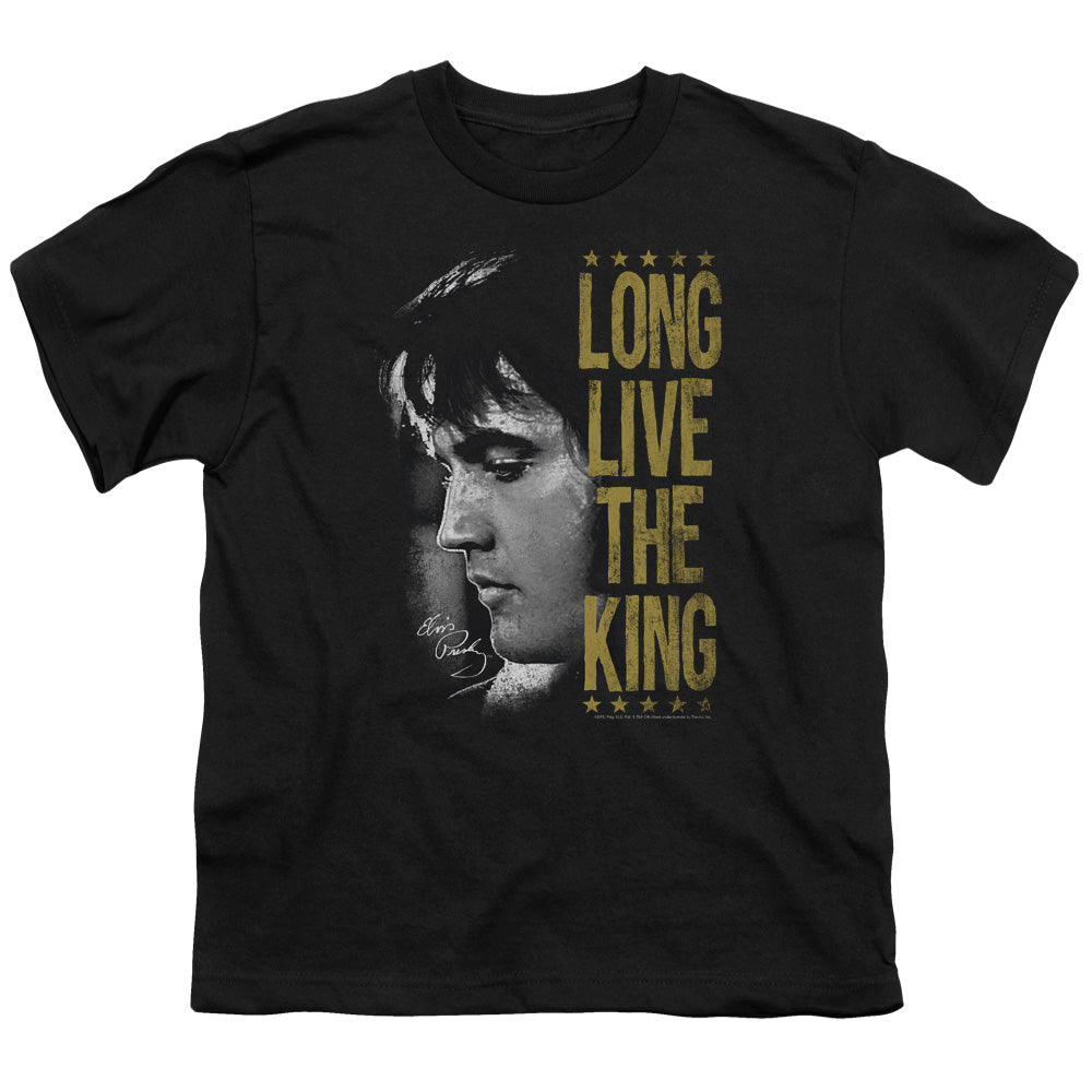 Elvis Presley Long Live the King Kids Youth T Shirt Black Officially Licensed