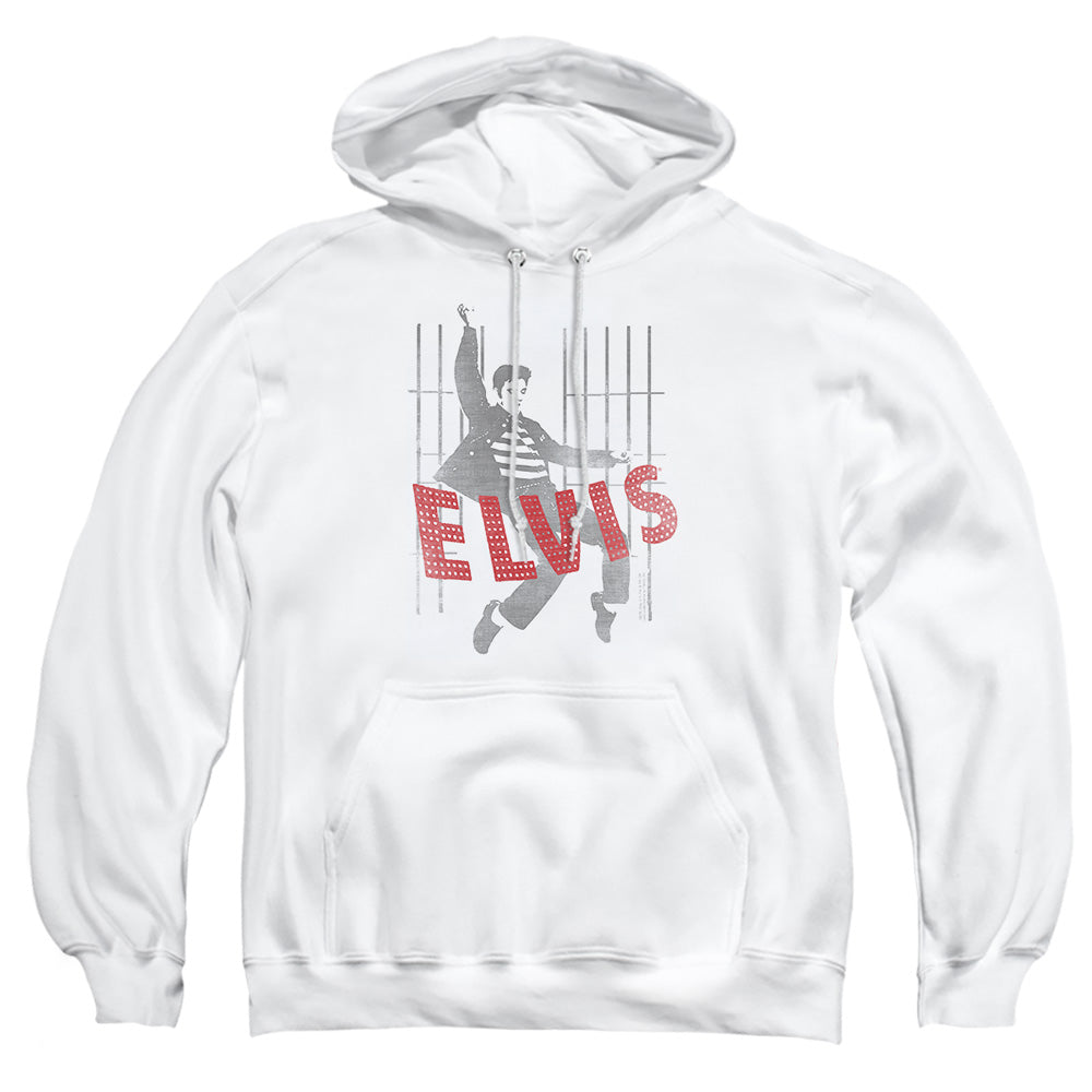 Elvis Presley Iconic Pose Mens Hoodie White Officially Licensed