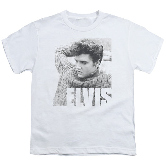 Elvis Presley Relaxing Kids Youth T Shirt White Officially Licensed