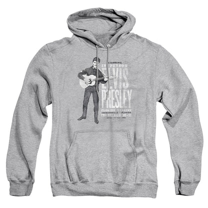 Elvis Presley In Person Mens Hoodie Athletic Heather Officially Licensed