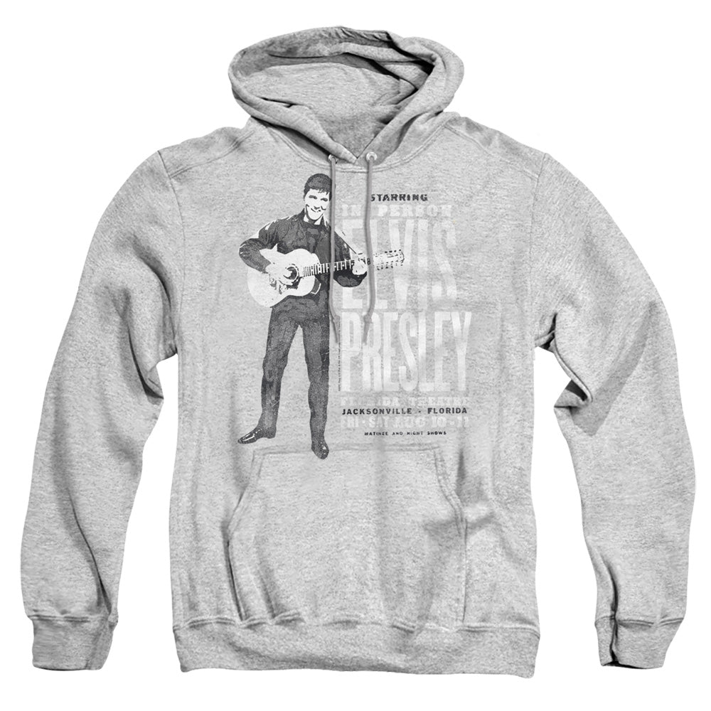 Elvis Presley In Person Mens Hoodie Athletic Heather Officially Licensed