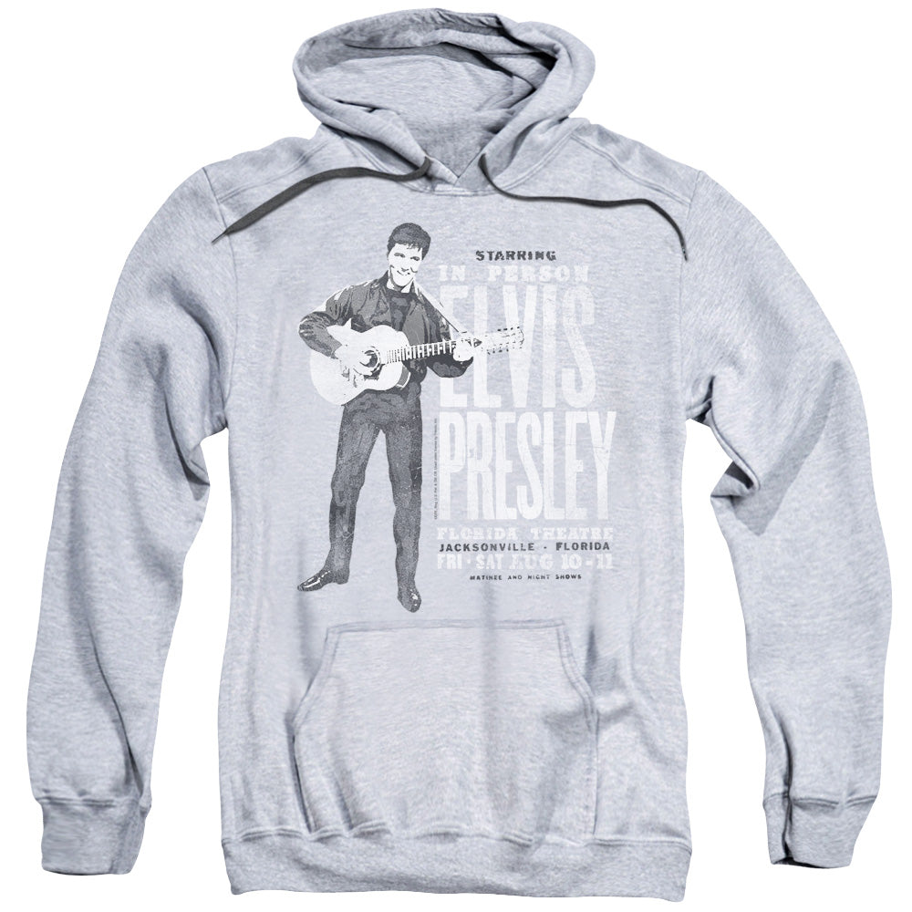 Elvis Presley In Person Mens Hoodie Athletic Heather Officially Licensed