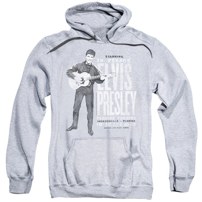 Elvis Presley In Person Mens Hoodie Athletic Heather Officially Licensed