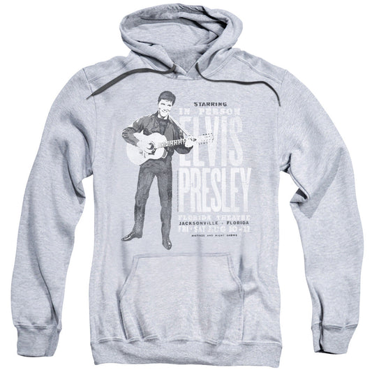 Elvis Presley In Person Mens Hoodie Athletic Heather Officially Licensed