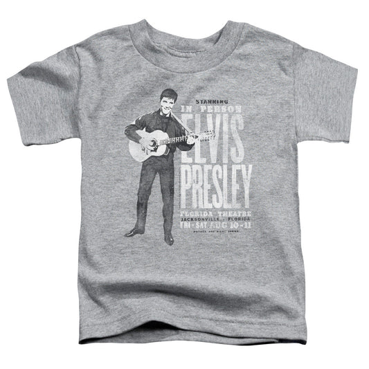 Elvis Presley in Person Toddler Kids Youth T Shirt Athletic Heather Officially Licensed