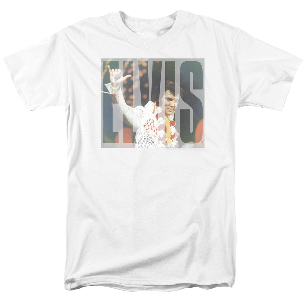 Elvis Presley Aloha Knockout Mens T Shirt White Officially Licensed