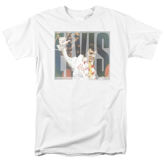Elvis Presley Aloha Knockout Mens T Shirt White Officially Licensed