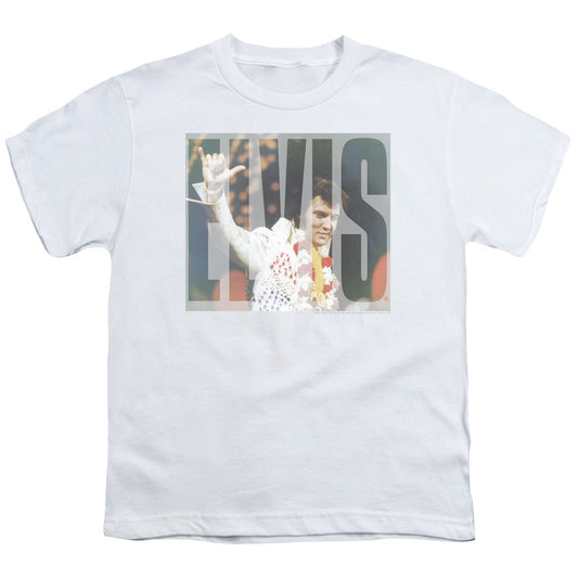 Elvis Presley Aloha Knockout Kids Youth T Shirt White Officially Licensed