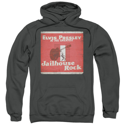 Elvis Presley Greatest Mens Hoodie Charcoal Officially Licensed