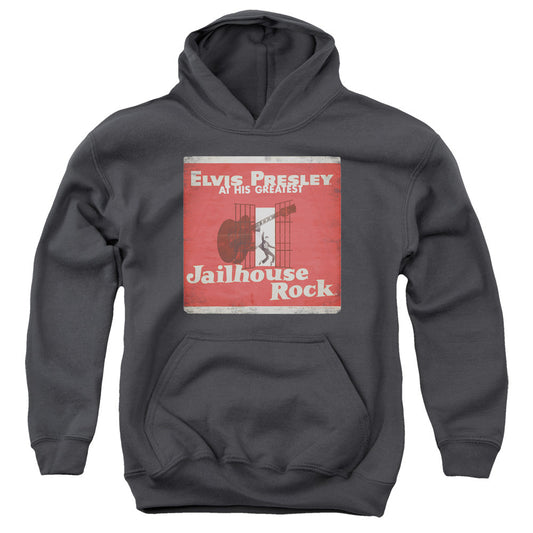 Elvis Presley Greatest Kids Youth Hoodie Charcoal Officially Licensed